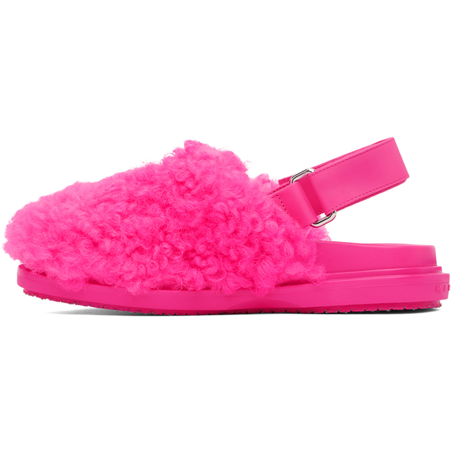  Marni Pink Sabot Strap Loafers 