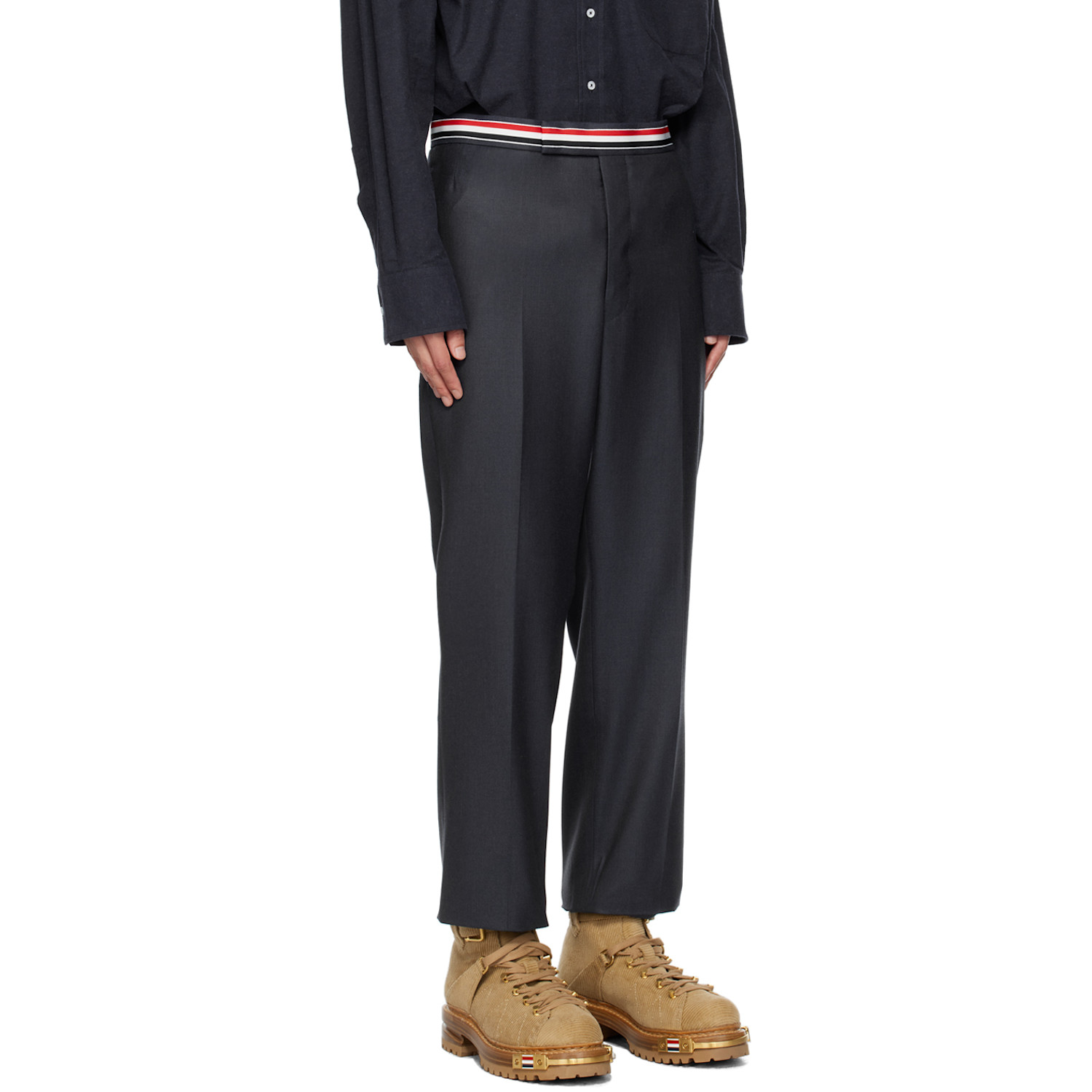  Thom Browne Navy Stripe Trousers 