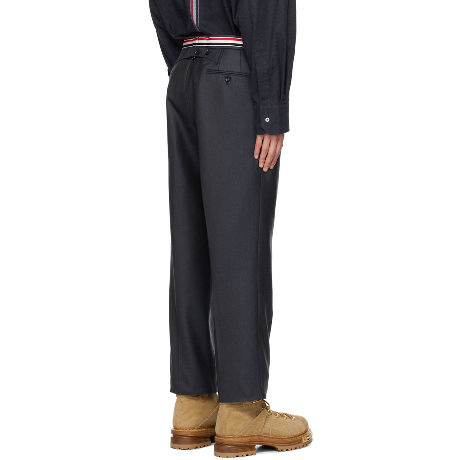  Thom Browne Navy Stripe Trousers 