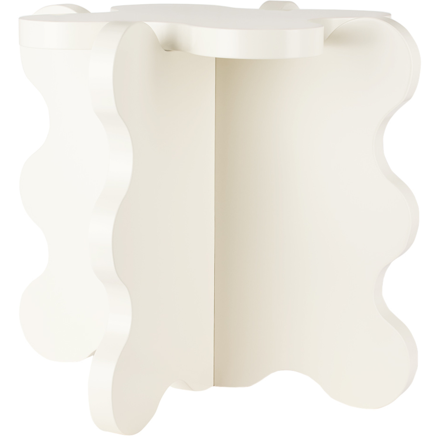  Gustaf Westman Objects White Curvy Mini Side Table 