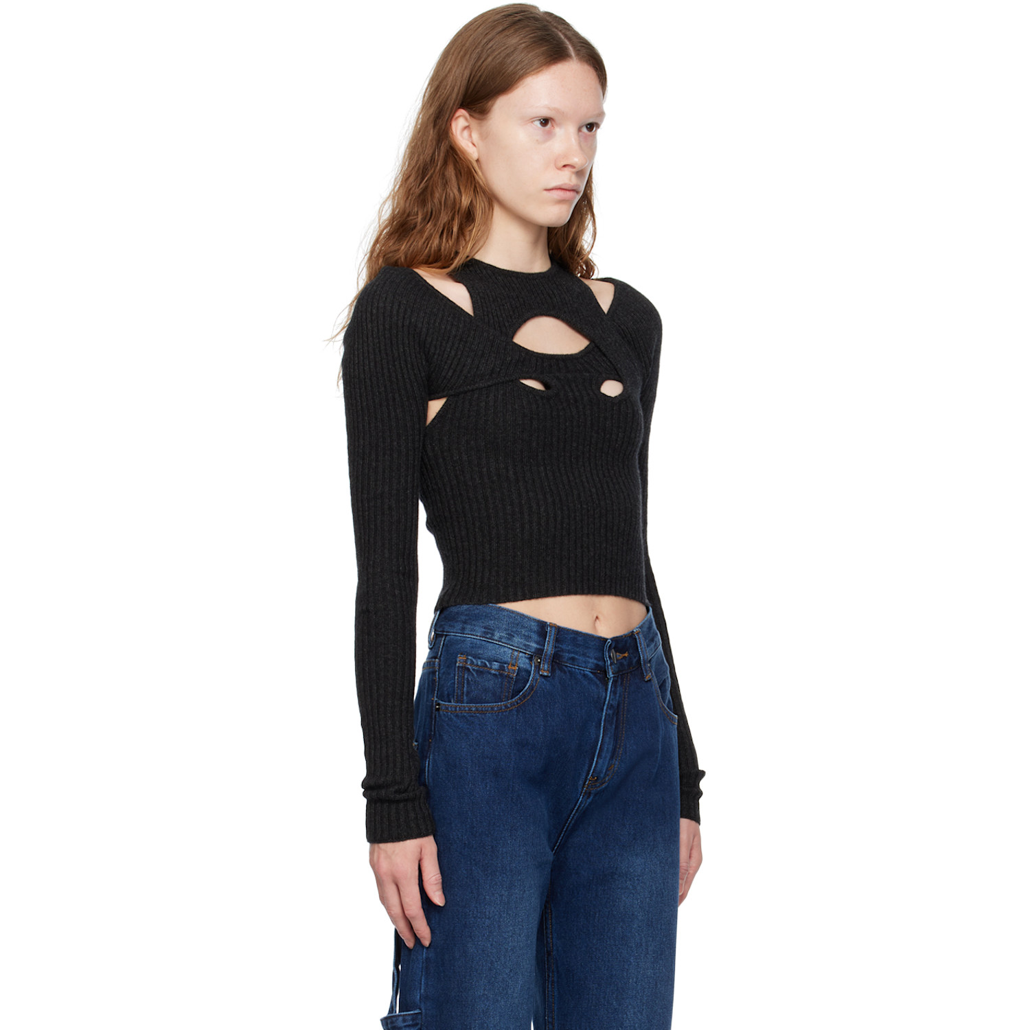  Wynn Hamlyn Black Derry Long Sleeve T-shirt 