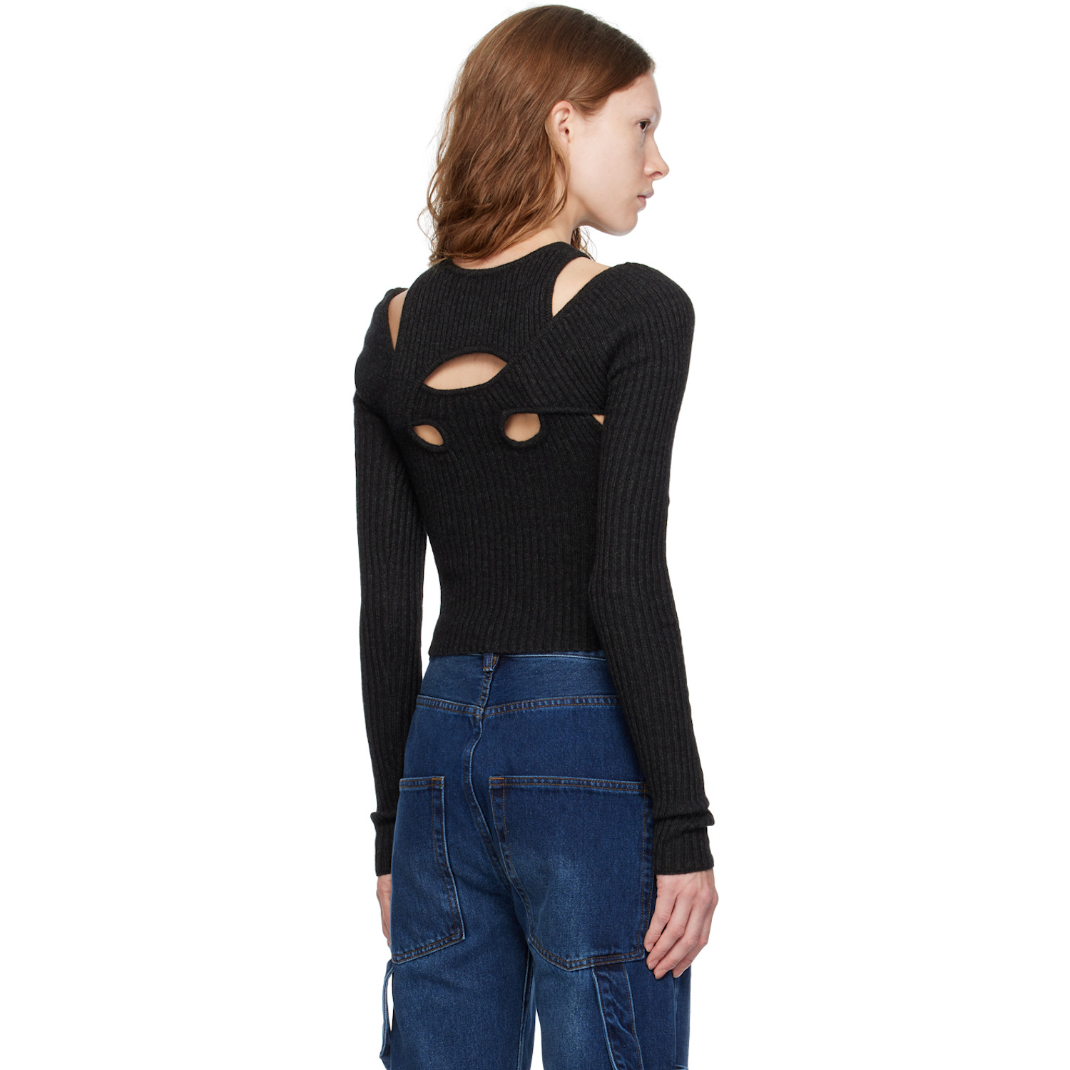  Wynn Hamlyn Black Derry Long Sleeve T-shirt 