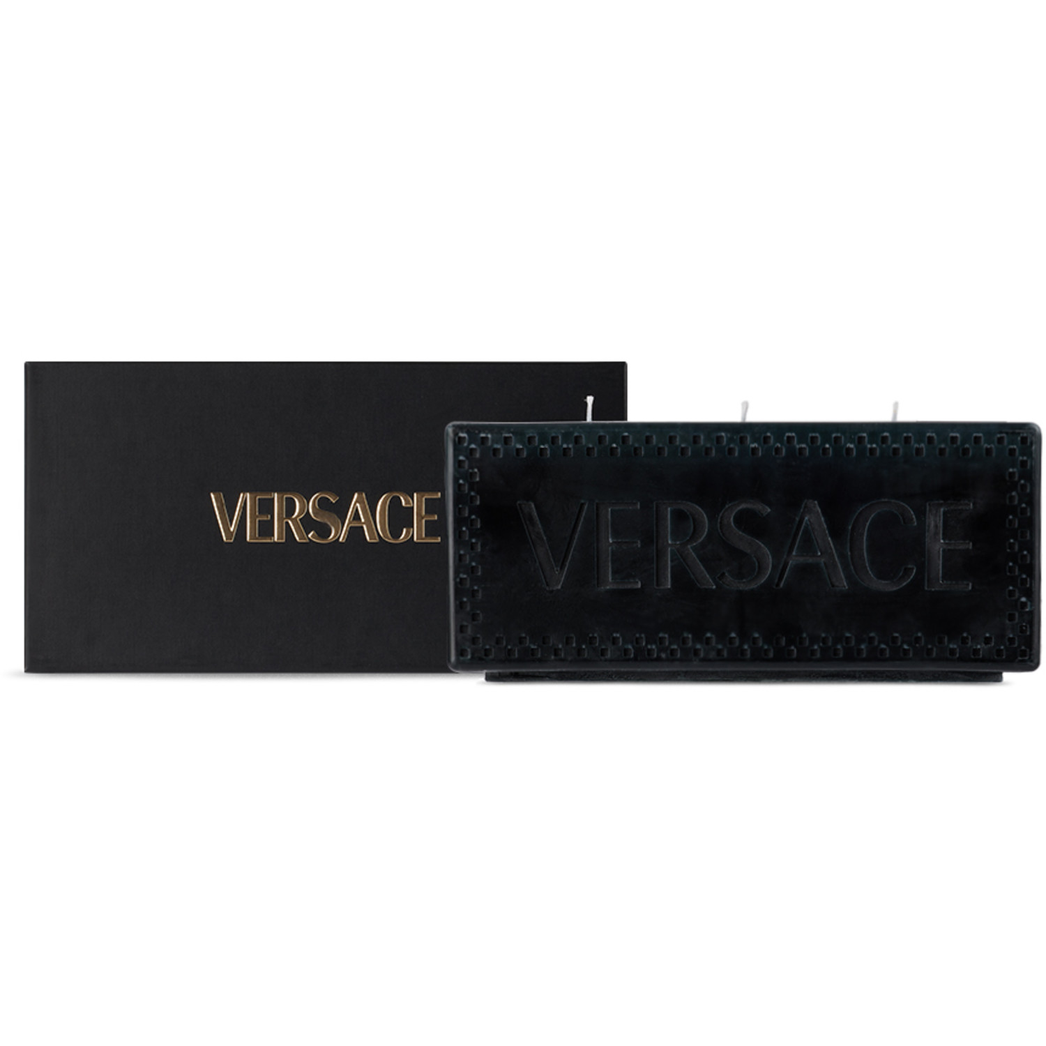  Versace Black Brick Logomania Candle 