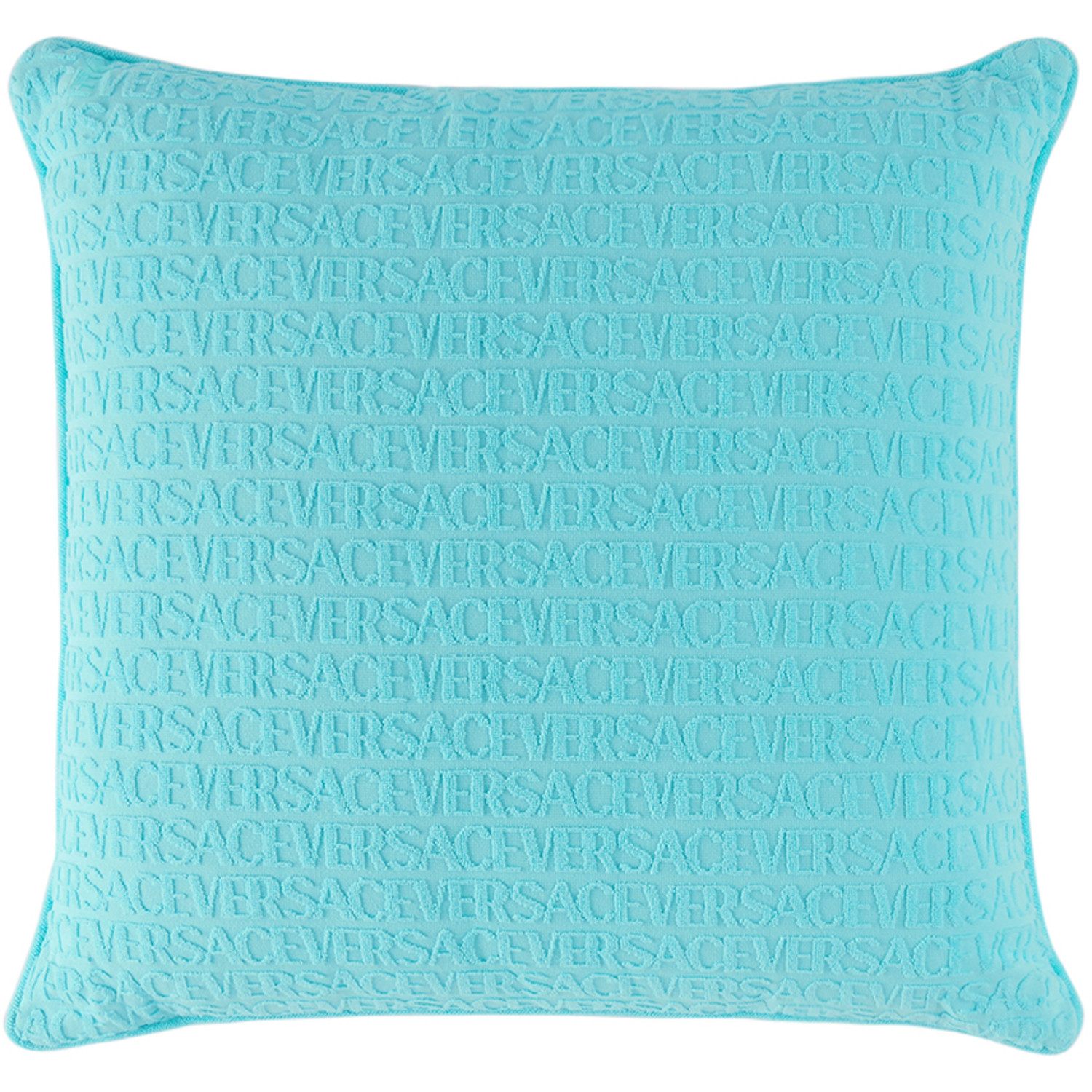  Versace Blue Seashell Baroque Double-faced Pillow 