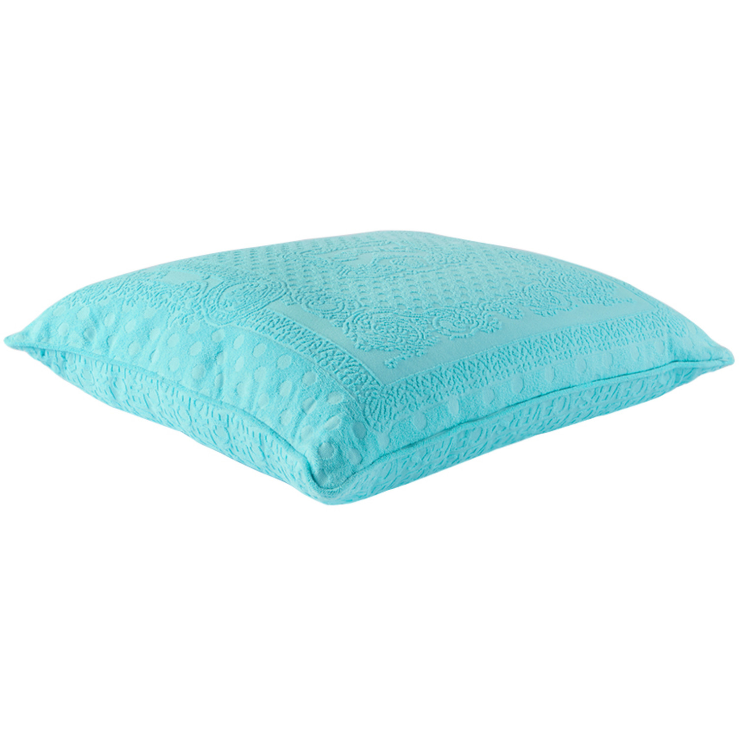  Versace Blue Seashell Baroque Double-faced Pillow 