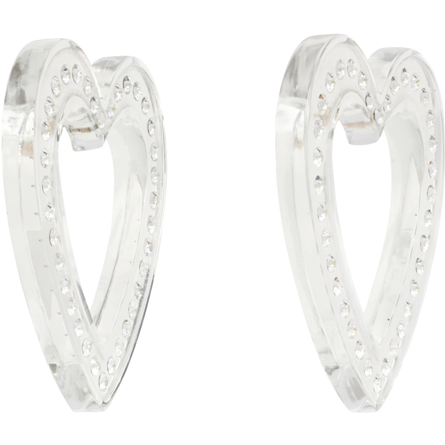  Safsafu Transparent Big Heart Earrings 