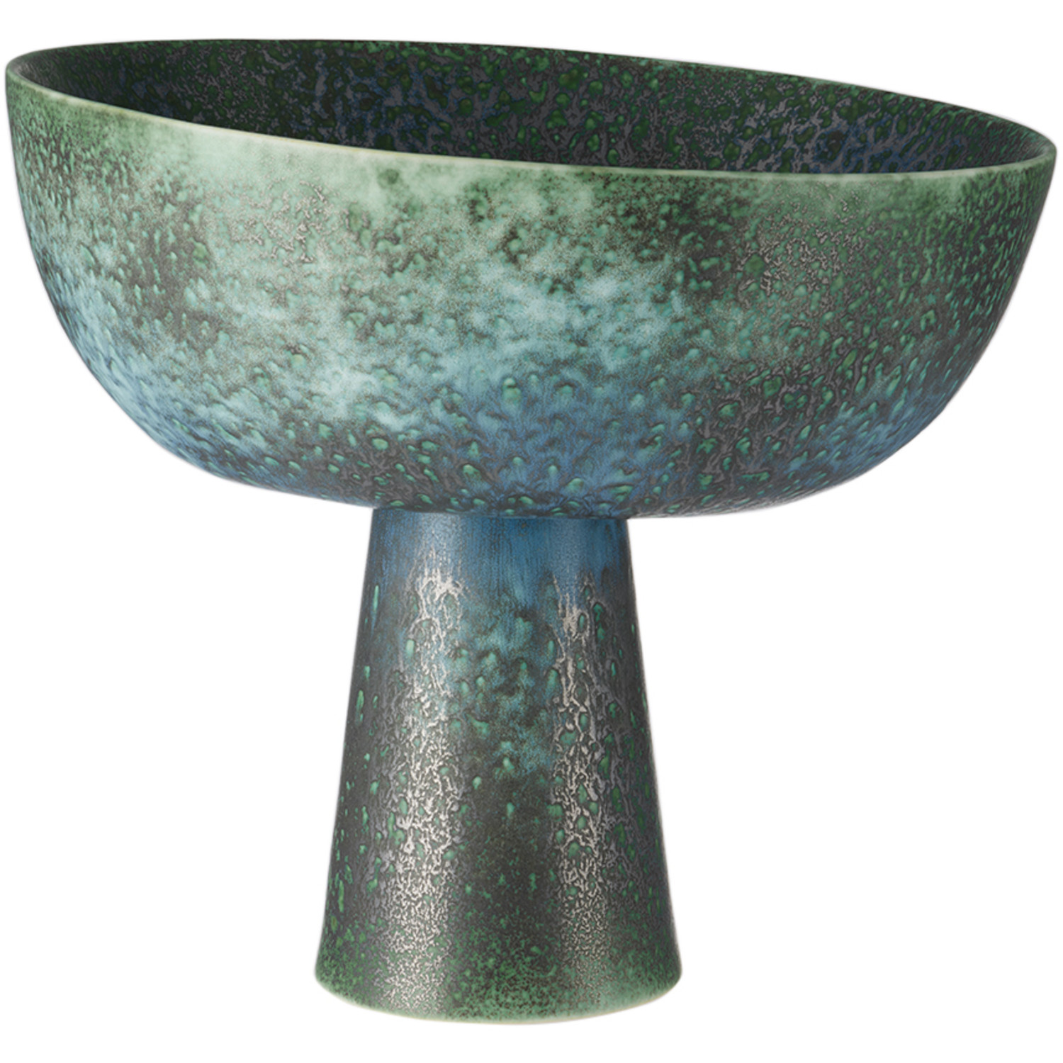  L'objet Bronze Medium Terra Bowl On Stand 
