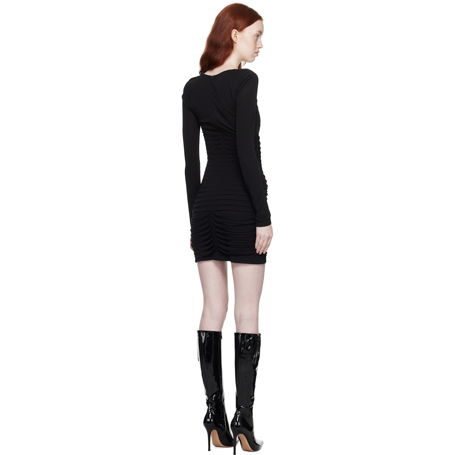  Dion Lee Black Ventral Minidress 