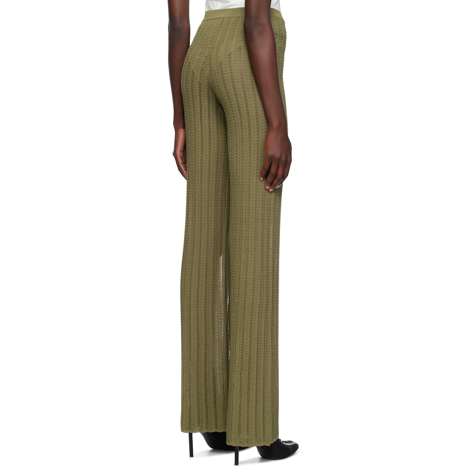  Dion Lee Khaki Snakeskin Trousers 