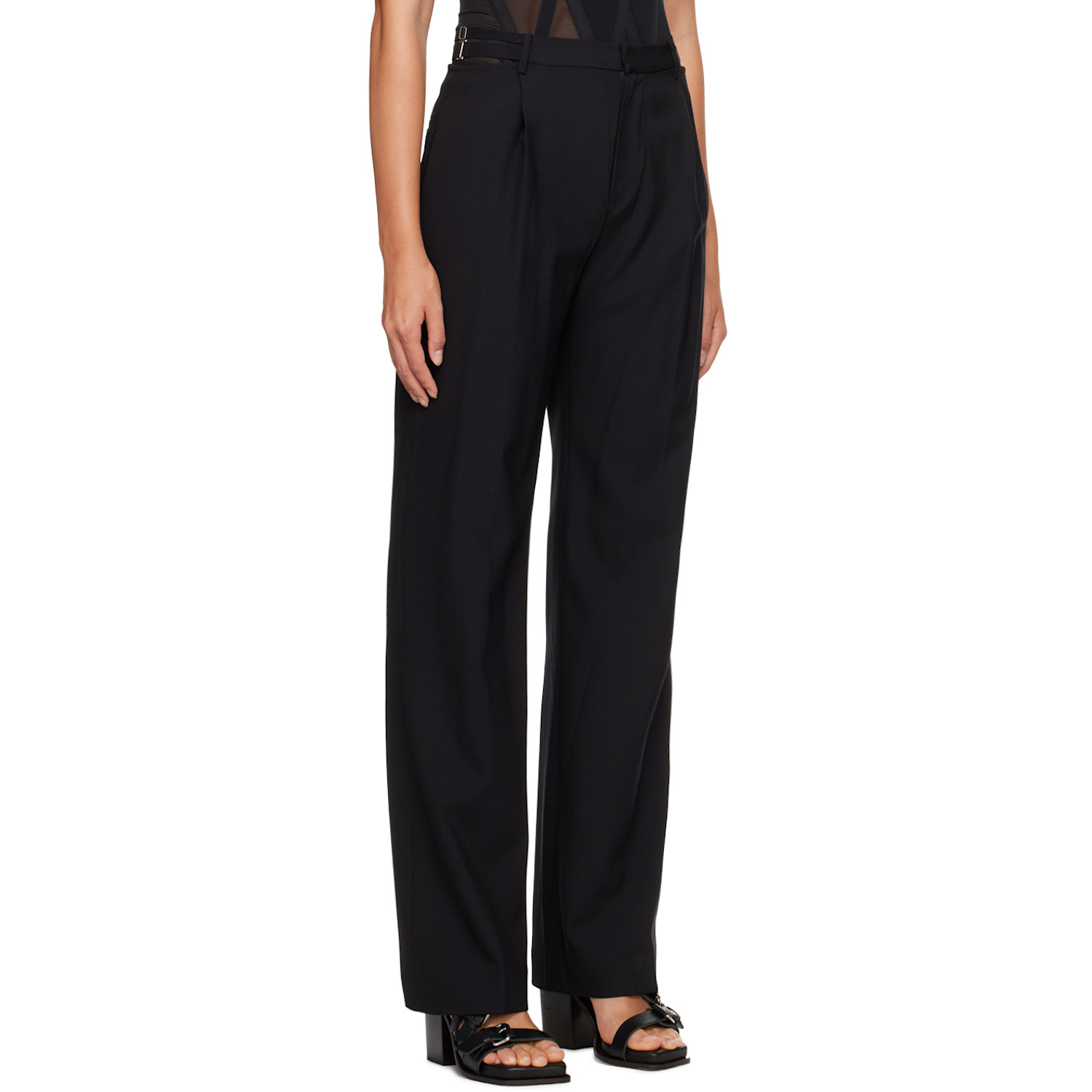  Dion Lee Black Lingerie Trousers 