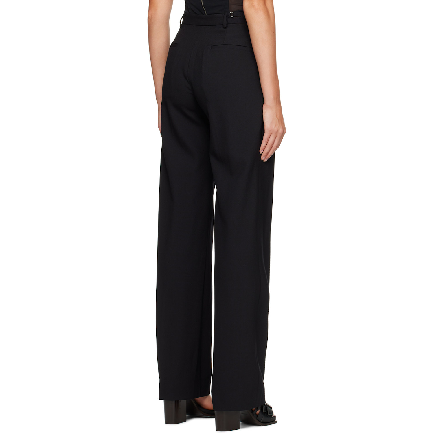  Dion Lee Black Lingerie Trousers 