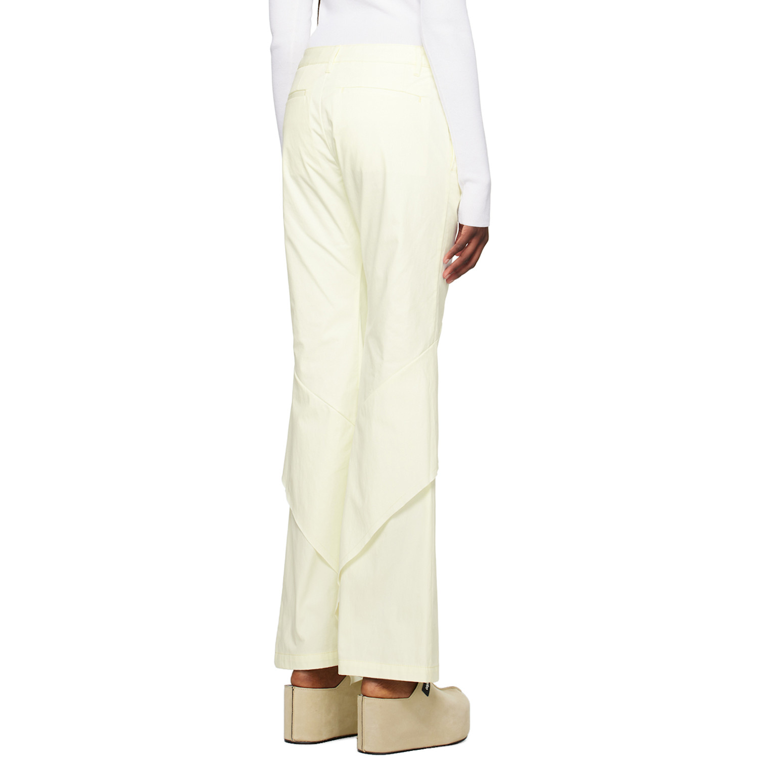  Dion Lee Off-white Drape Trousers 