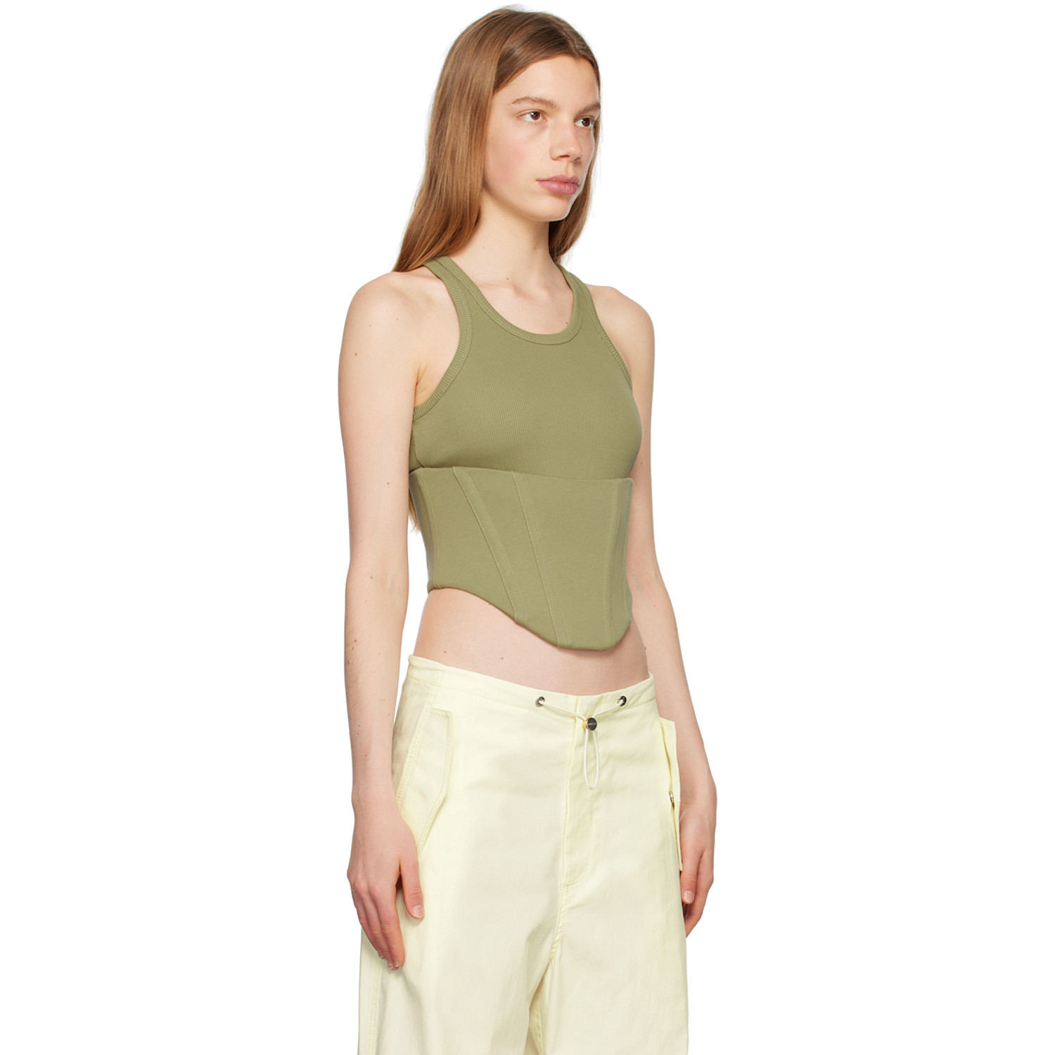  Dion Lee Khaki Float Tank Top 
