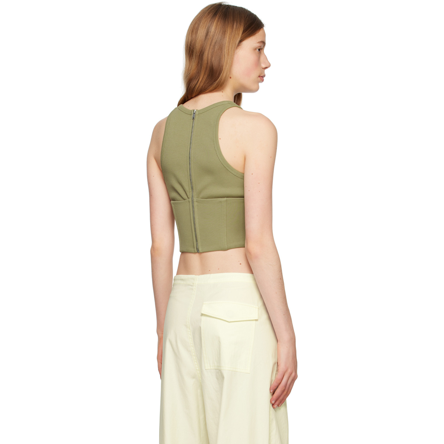  Dion Lee Khaki Float Tank Top 