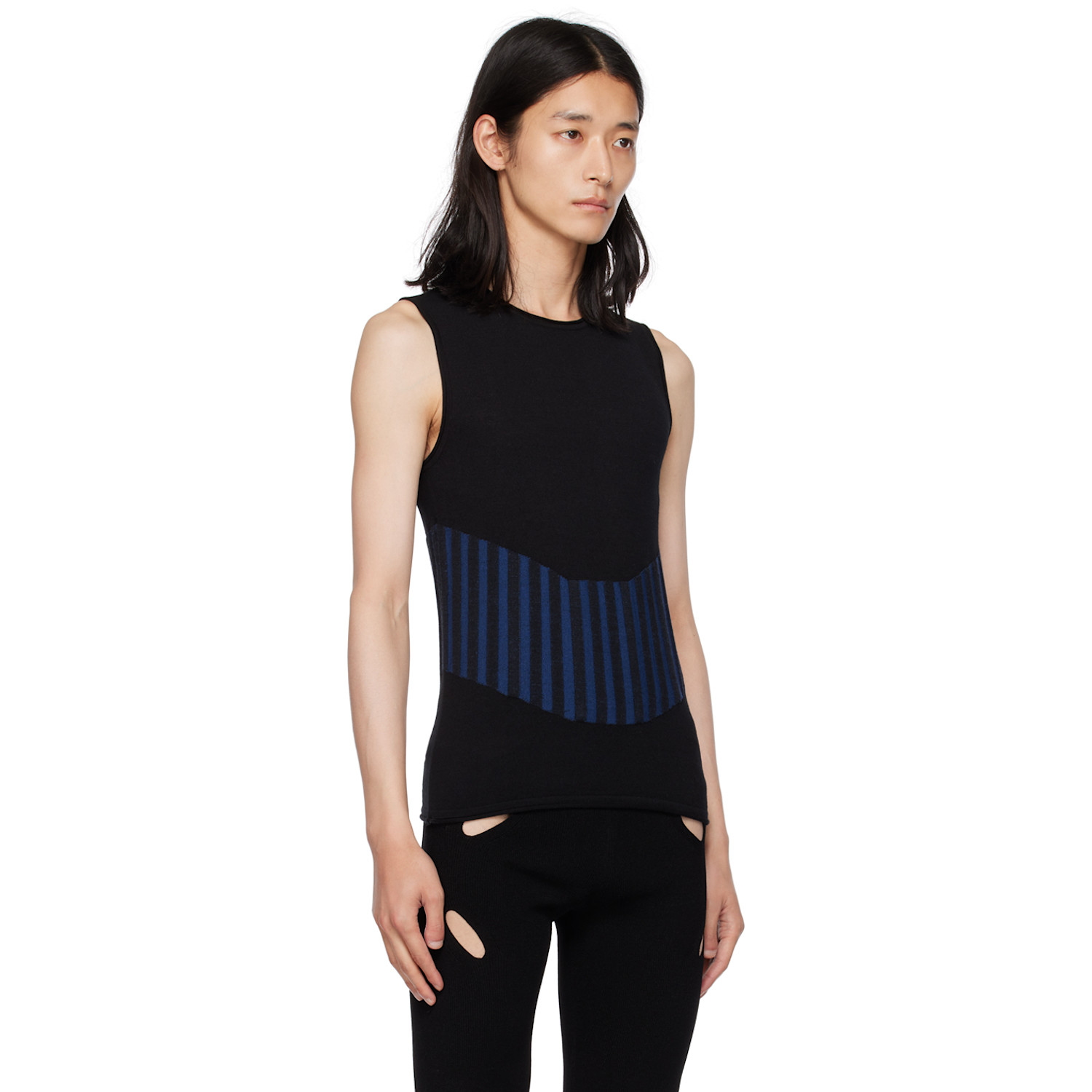  Dion Lee Black Bone Tank Top 