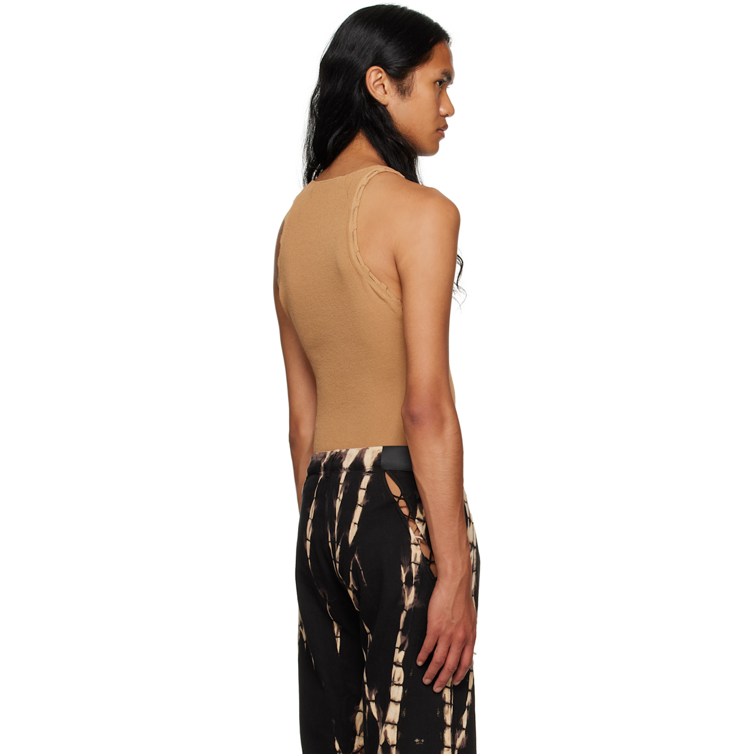  Dion Lee Tan Bichrome Tank Top 