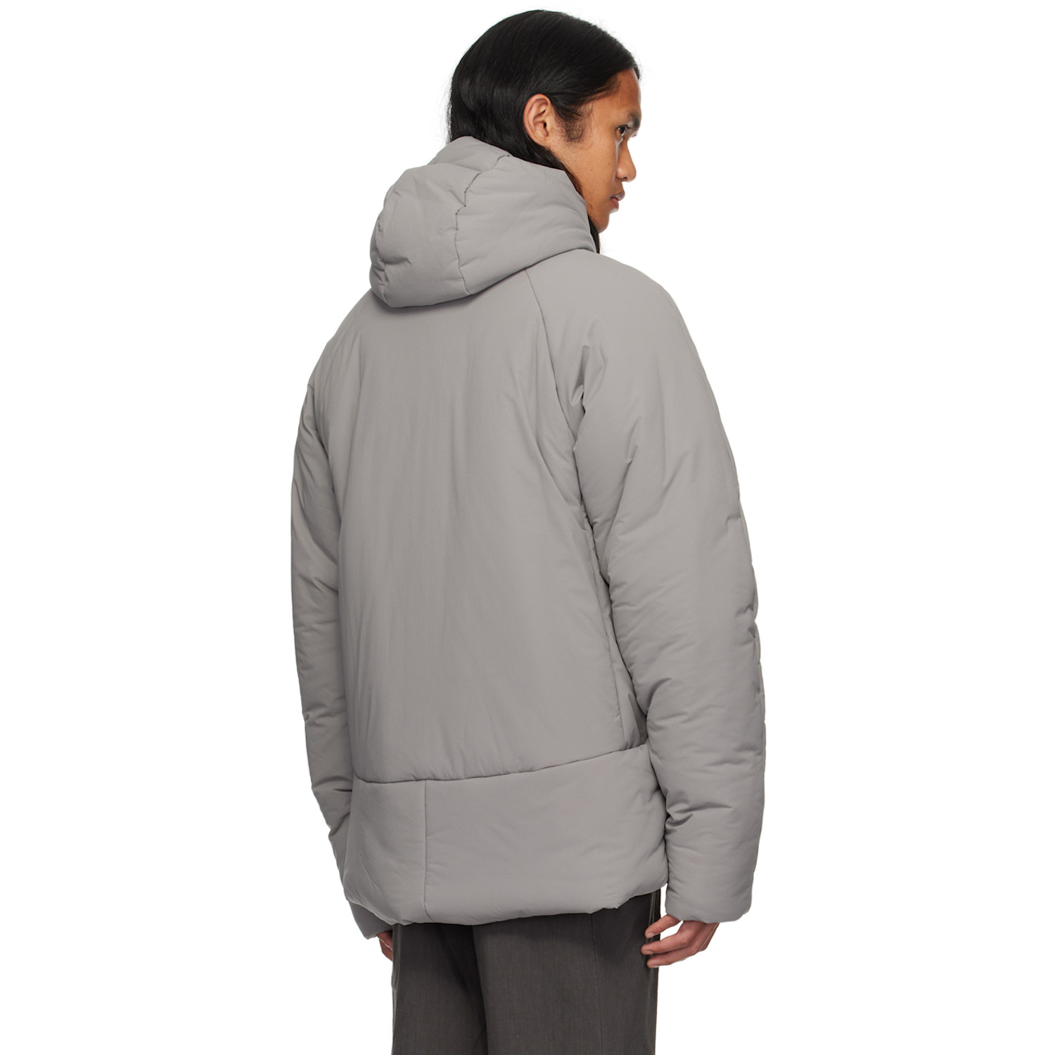  Hyein Seo Gray Funnel Neck Jacket 