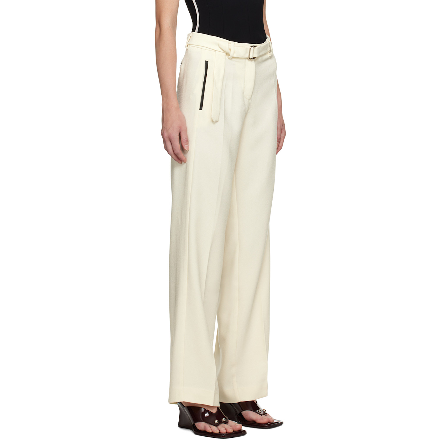  Paris Georgia Off-white Basil Trousers 