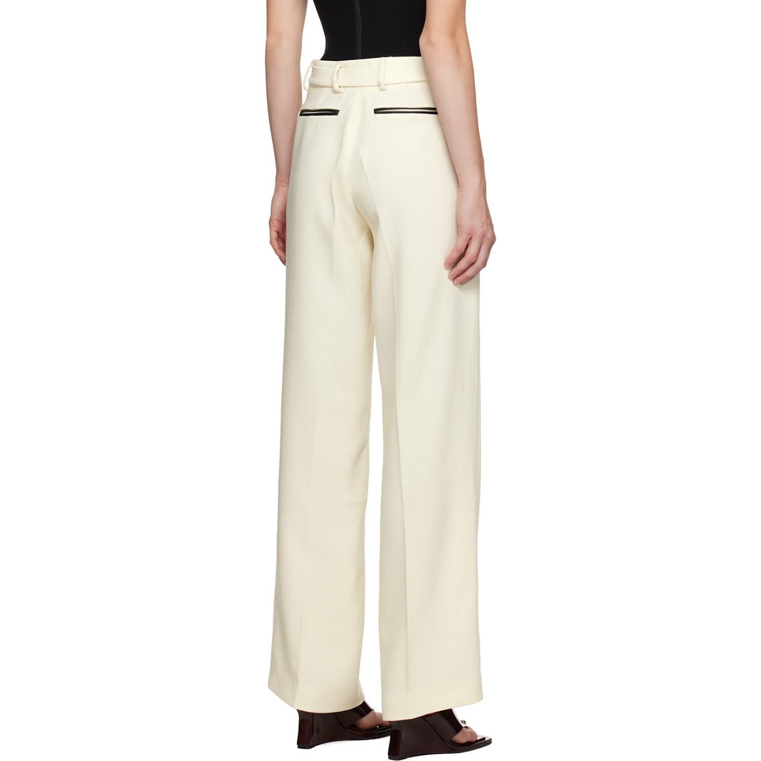  Paris Georgia Off-white Basil Trousers 