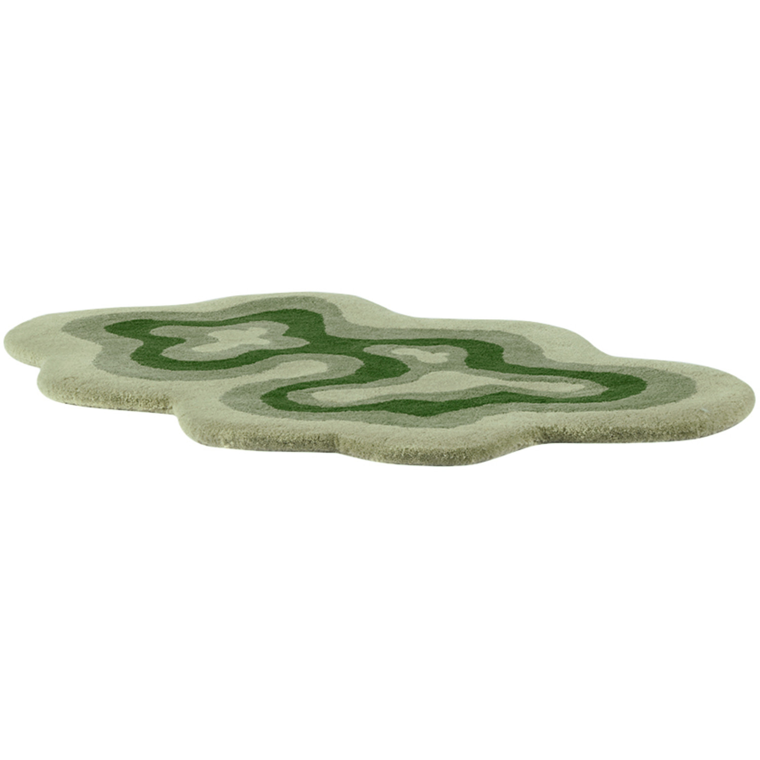  Mush Studios Green Small Bur Rug 