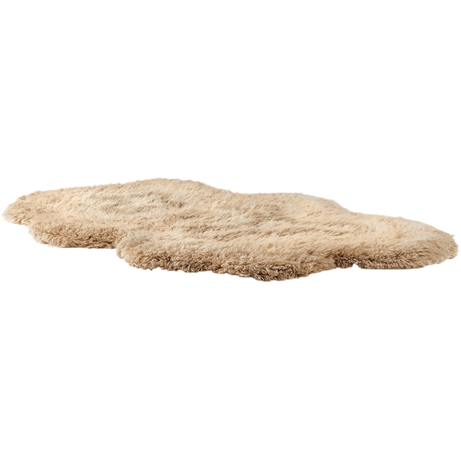  Mush Studios Beige Medium Bur Shag Rug 