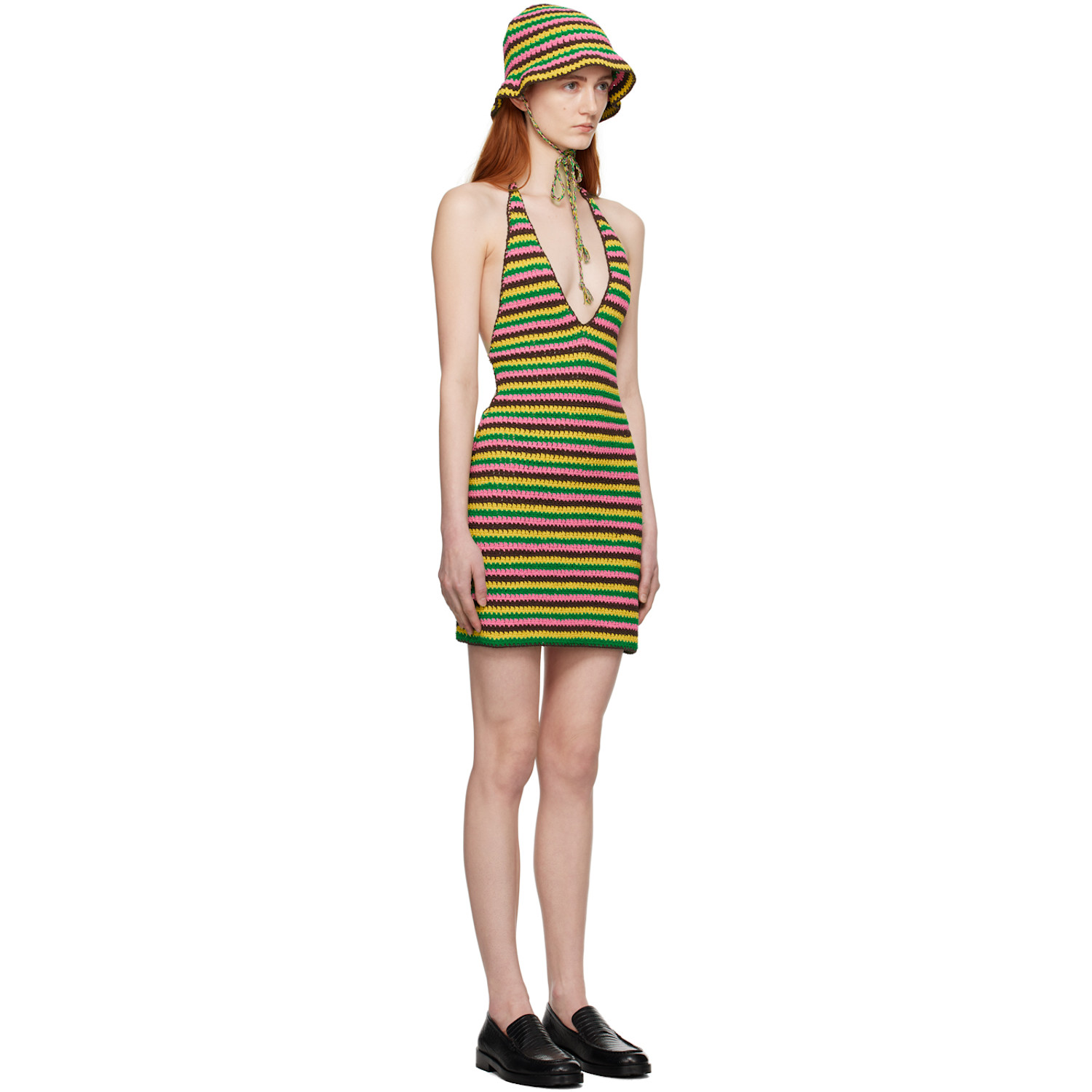  Frame Multicolor Striped Minidress 