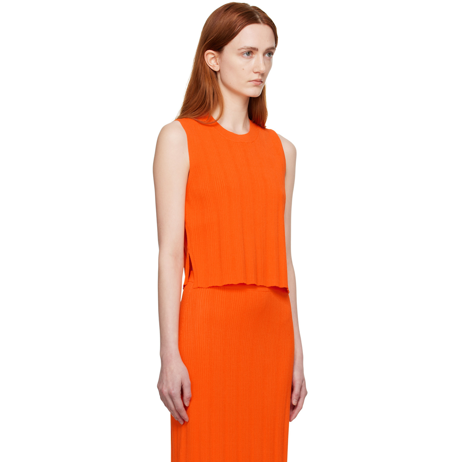  Frame Orange Cutout Tank Top 