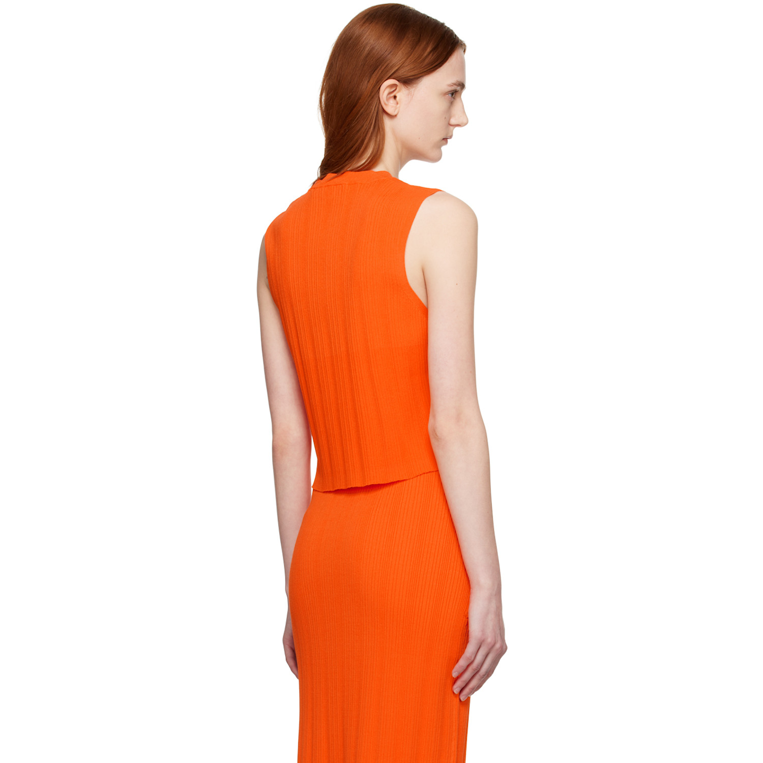  Frame Orange Cutout Tank Top 