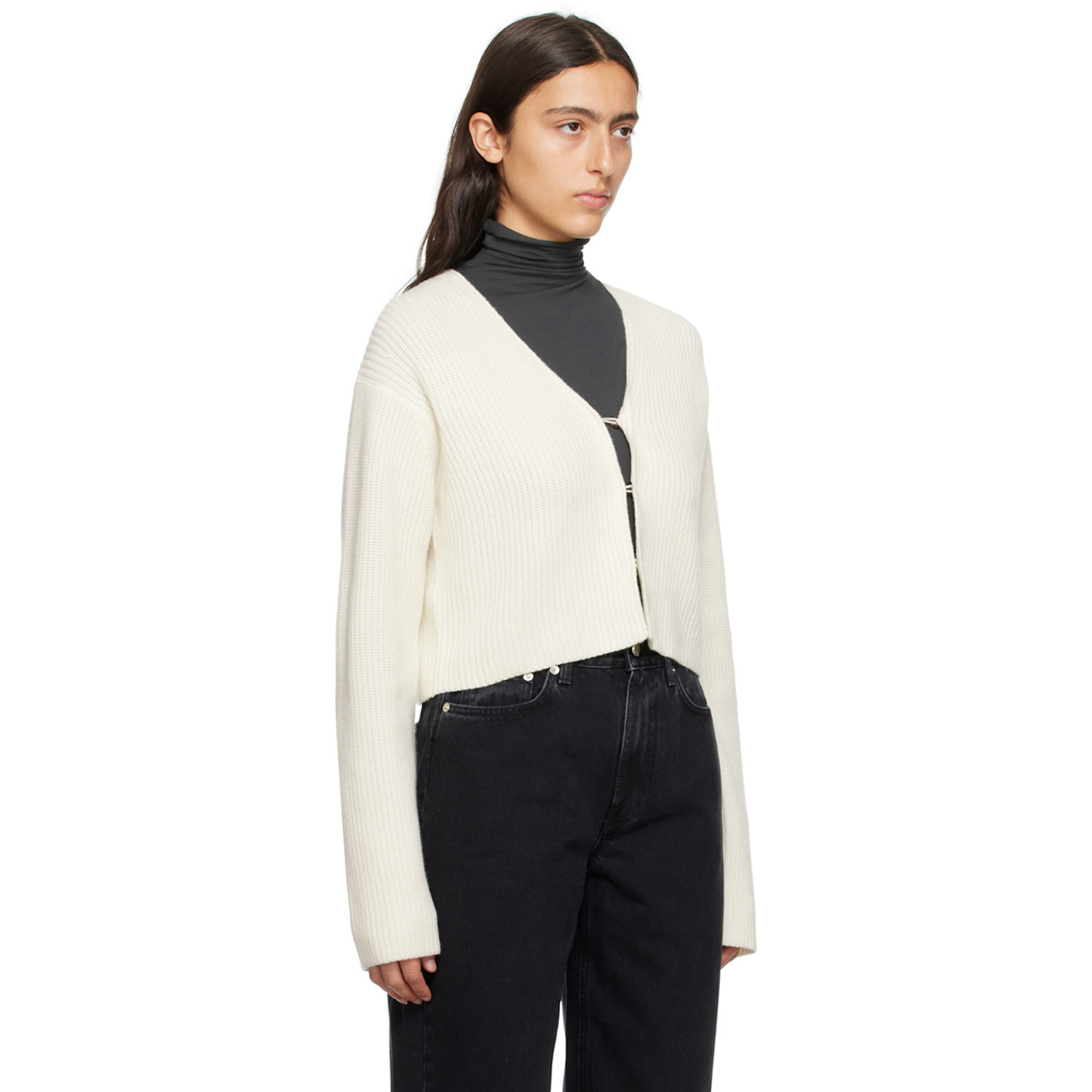  Loulou De Saison Off-white Hidra Cardigan 