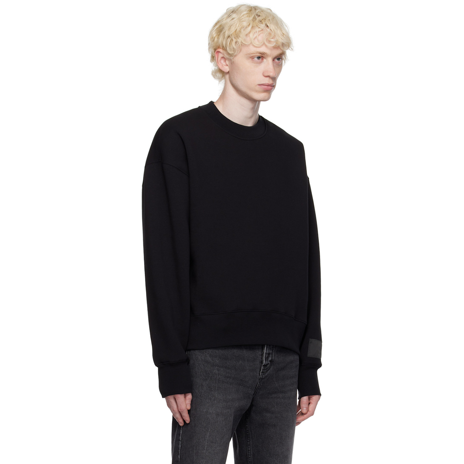  Ami Paris Black Crewneck Sweatshirt 