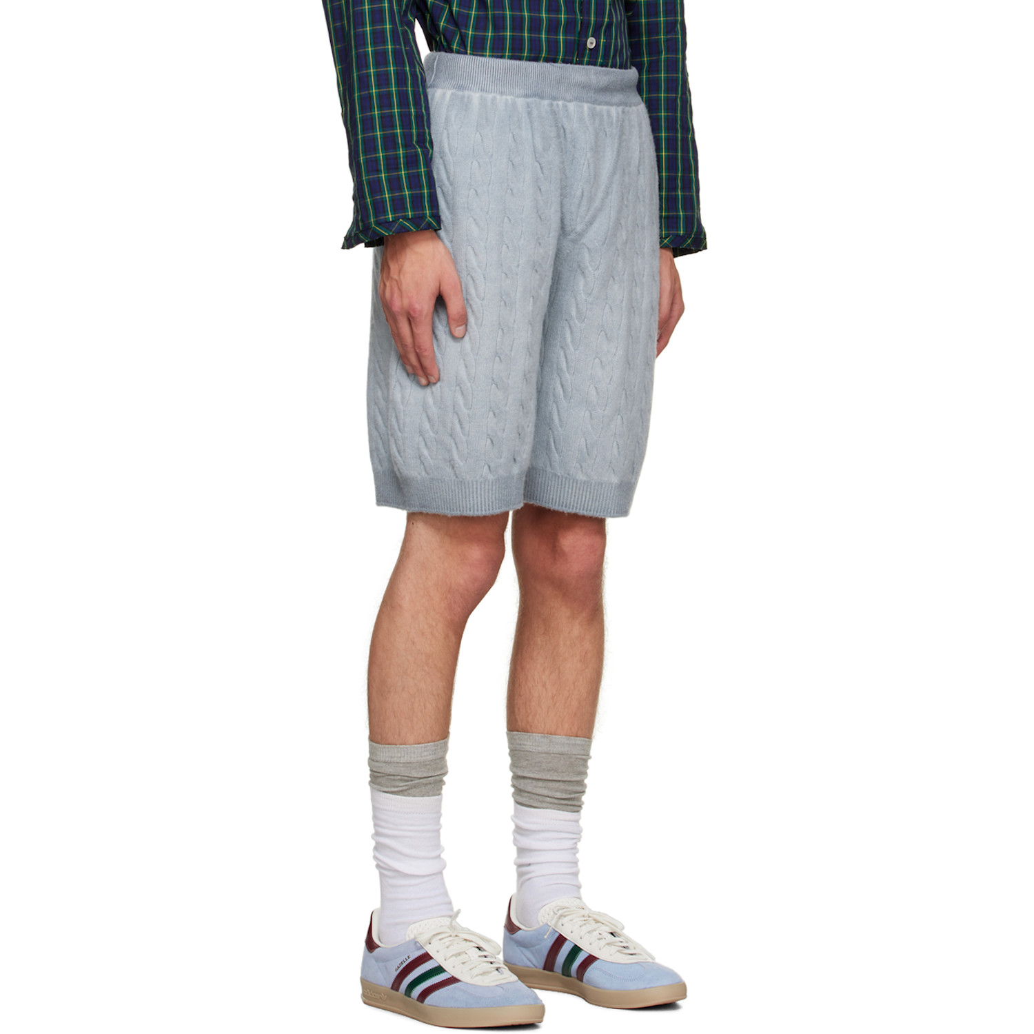  Meryll Rogge Blue Drawstring Shorts 