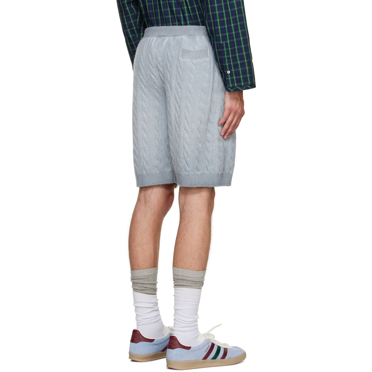 Meryll Rogge Blue Drawstring Shorts 