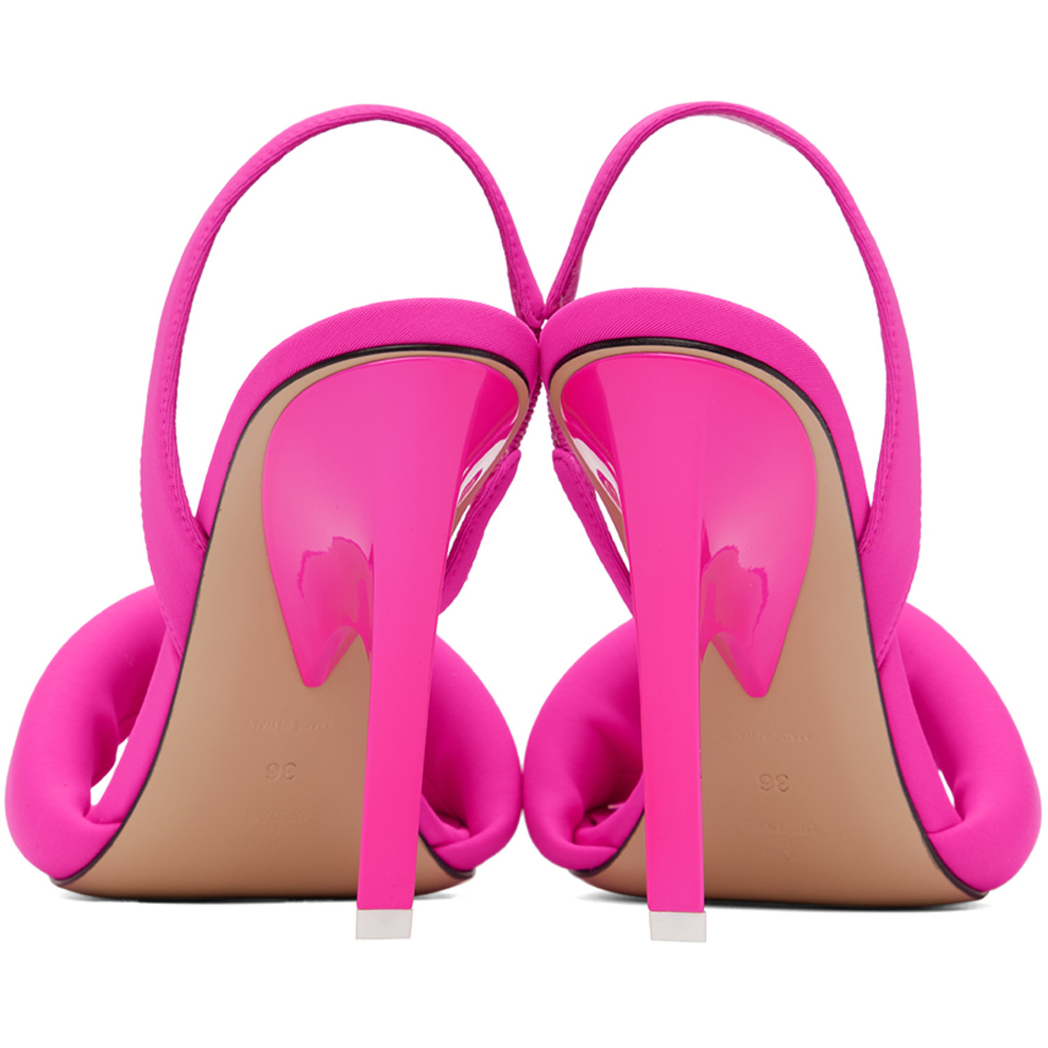  The Attico Pink Rem Heeled Sandals 