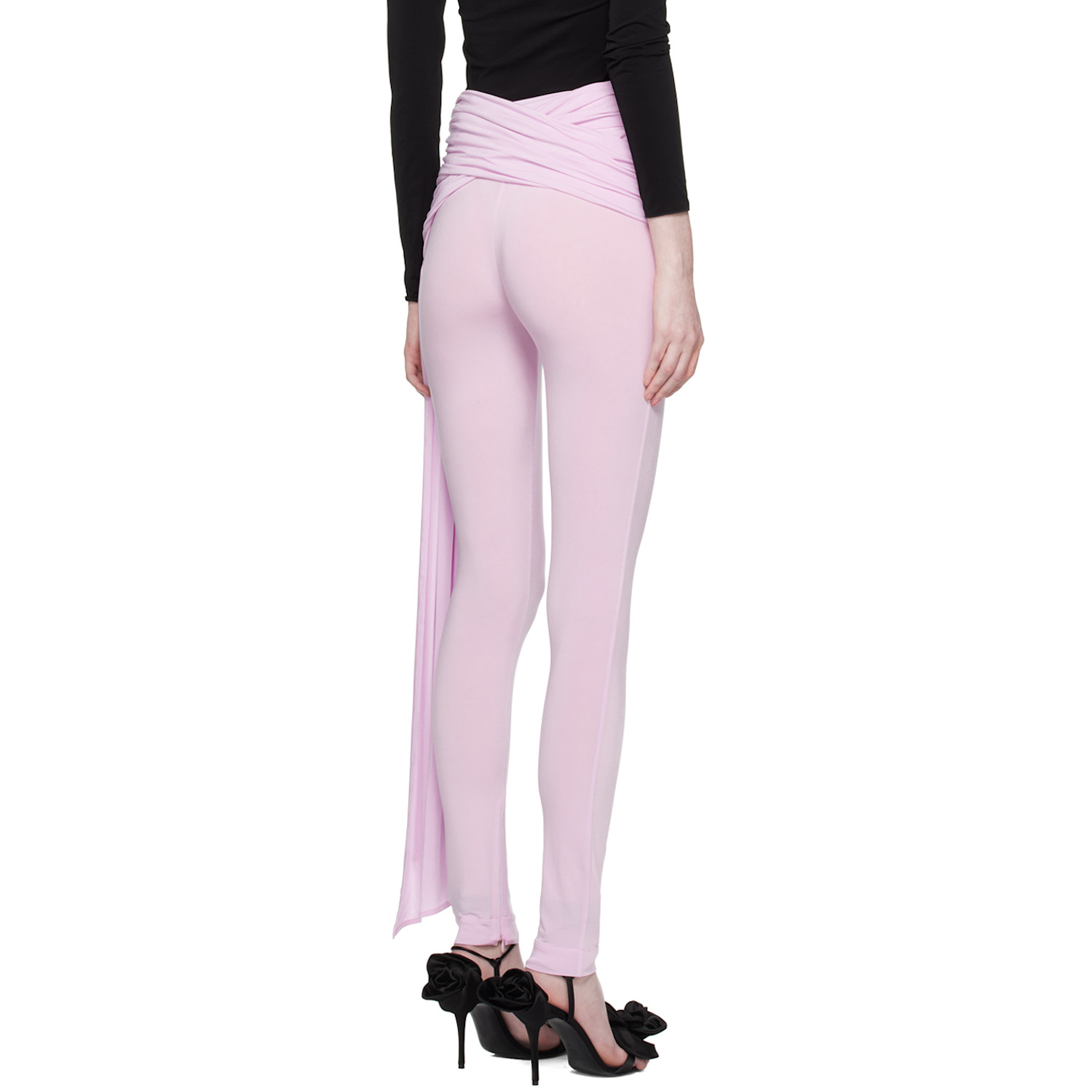  Magda Butrym Pink Layered Leggings 