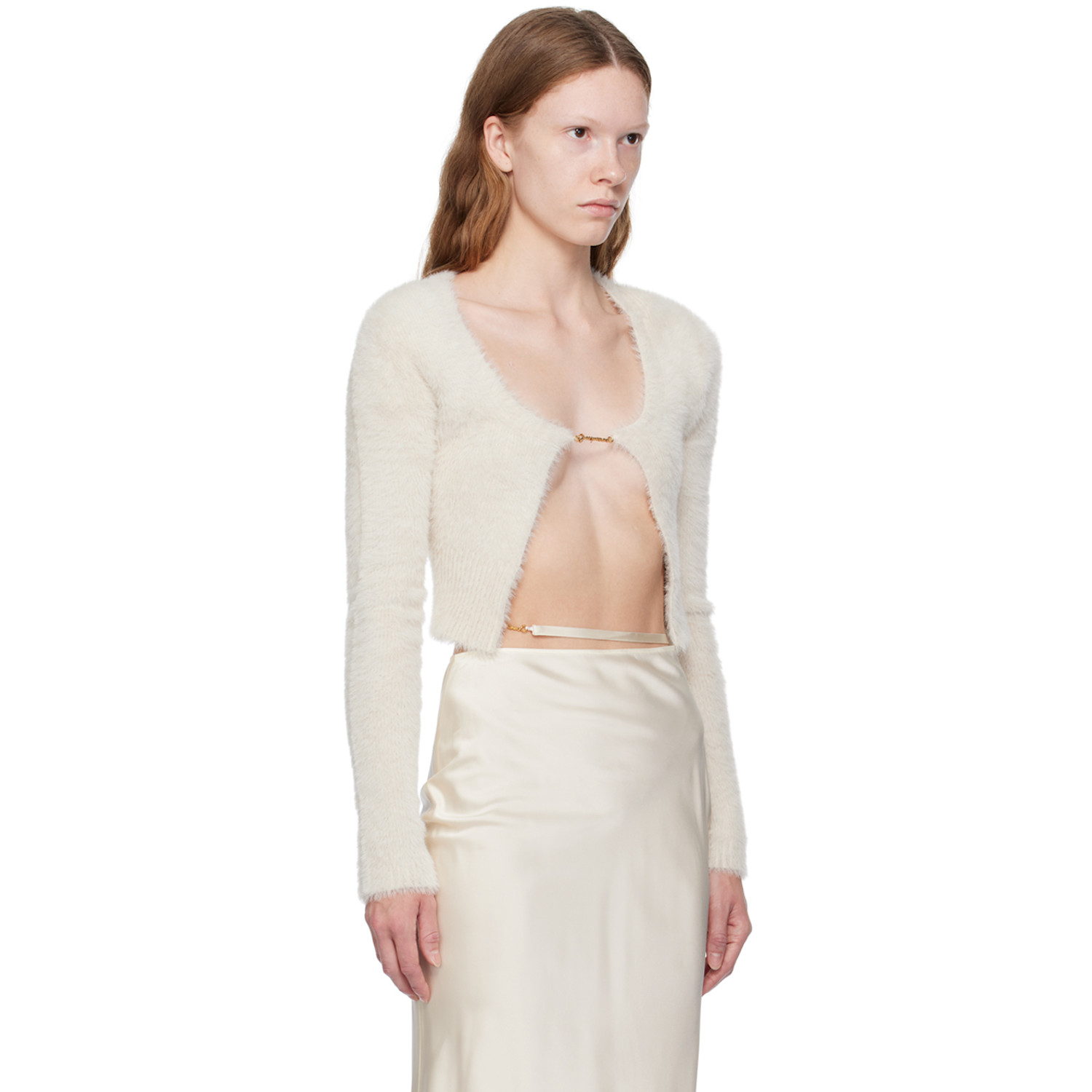  Jacquemus Off-white Le Papier 'la Maille Neve Manches Longues' Cardigan 