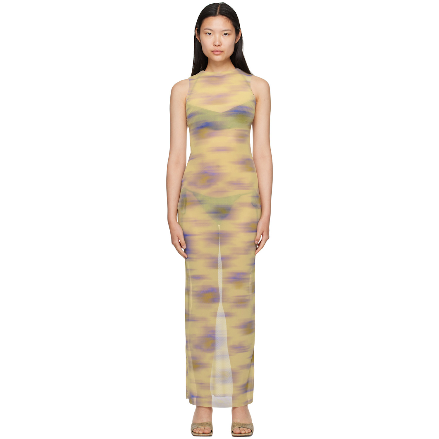 BINYA Green Saturno Maxi Dress