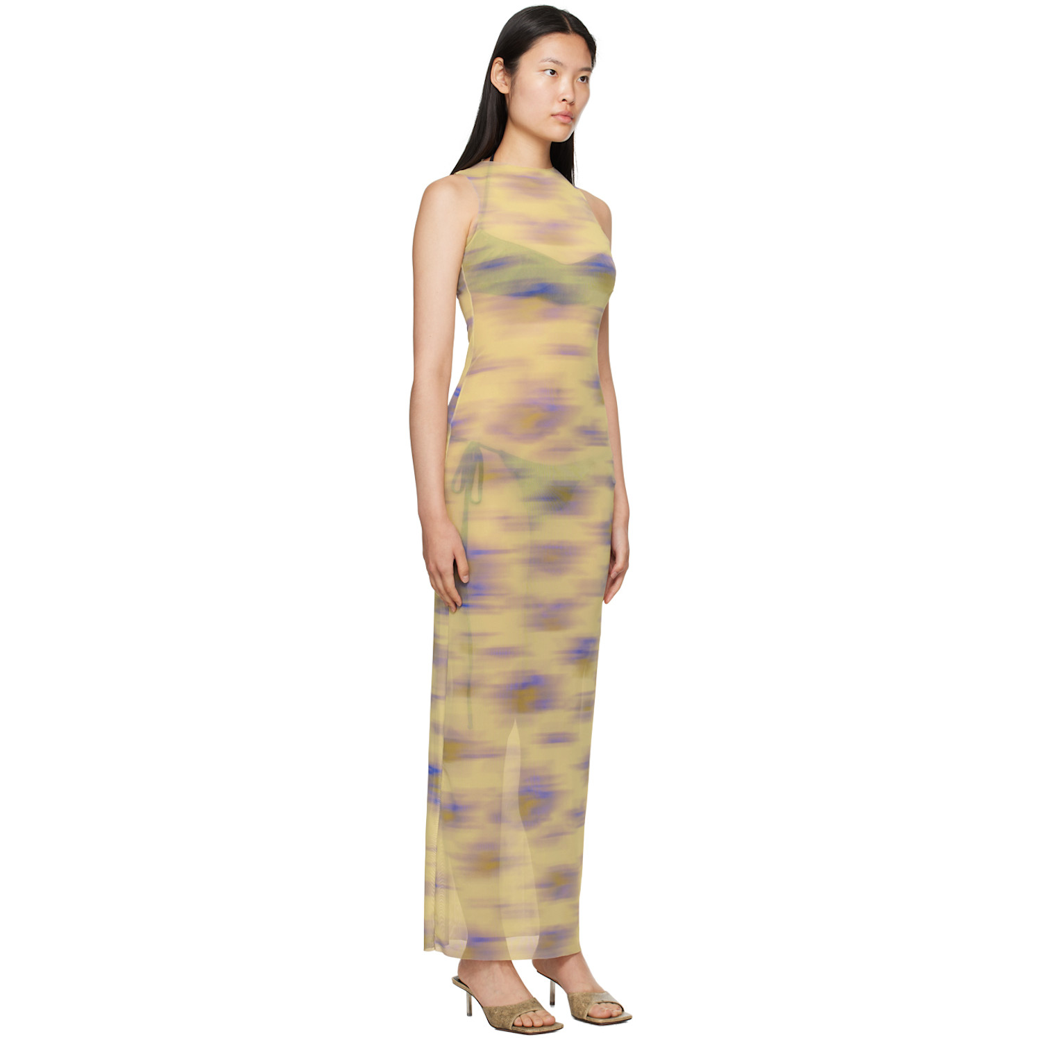  Binya Green Saturno Maxi Dress 