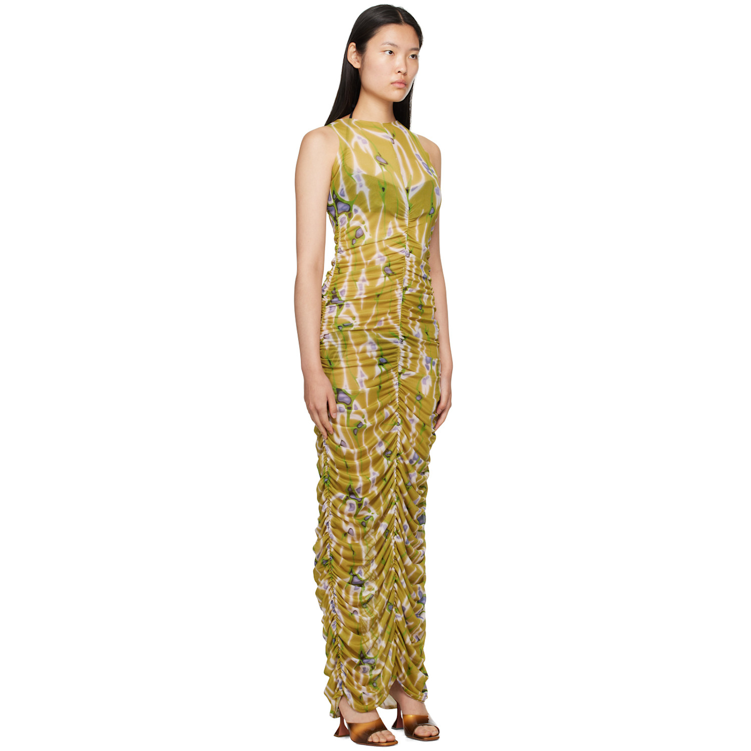 Binya Green Lisa Maxi Dress 