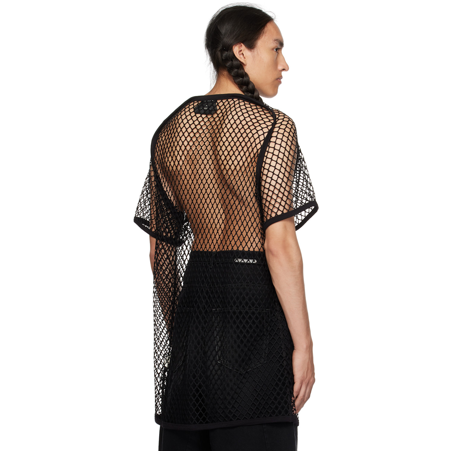  Nicolas Andreas Taralis Black Open T-shirt 