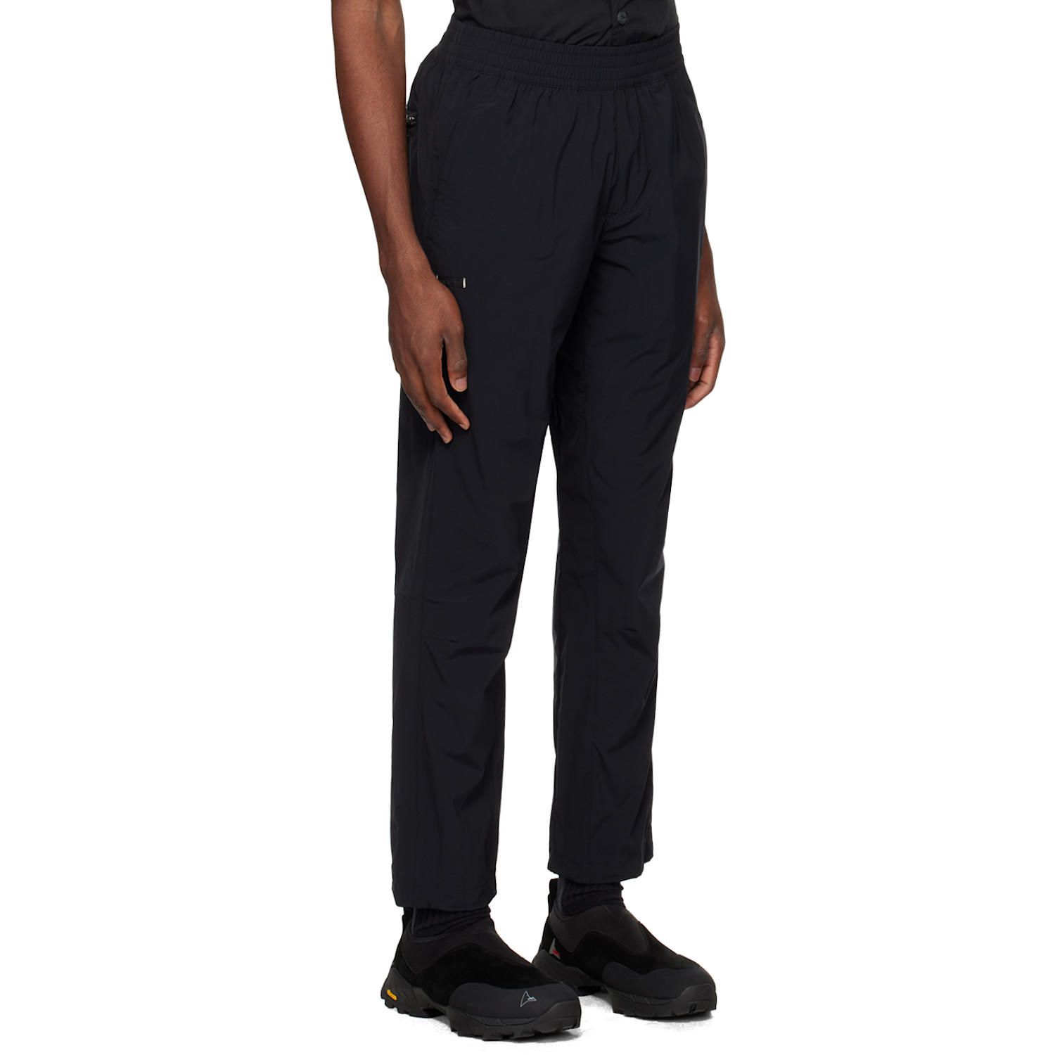  True Tribe Black Casual Steve Track Pants 