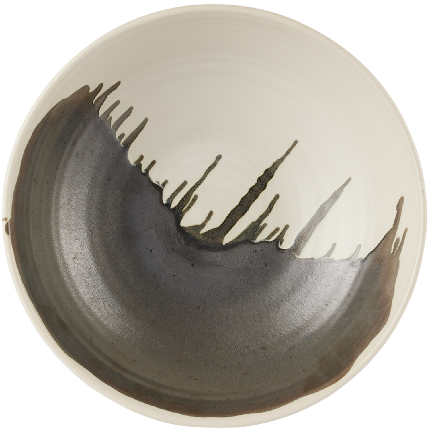  Ferm Living Off-white & Black Large Omhu Bowl 