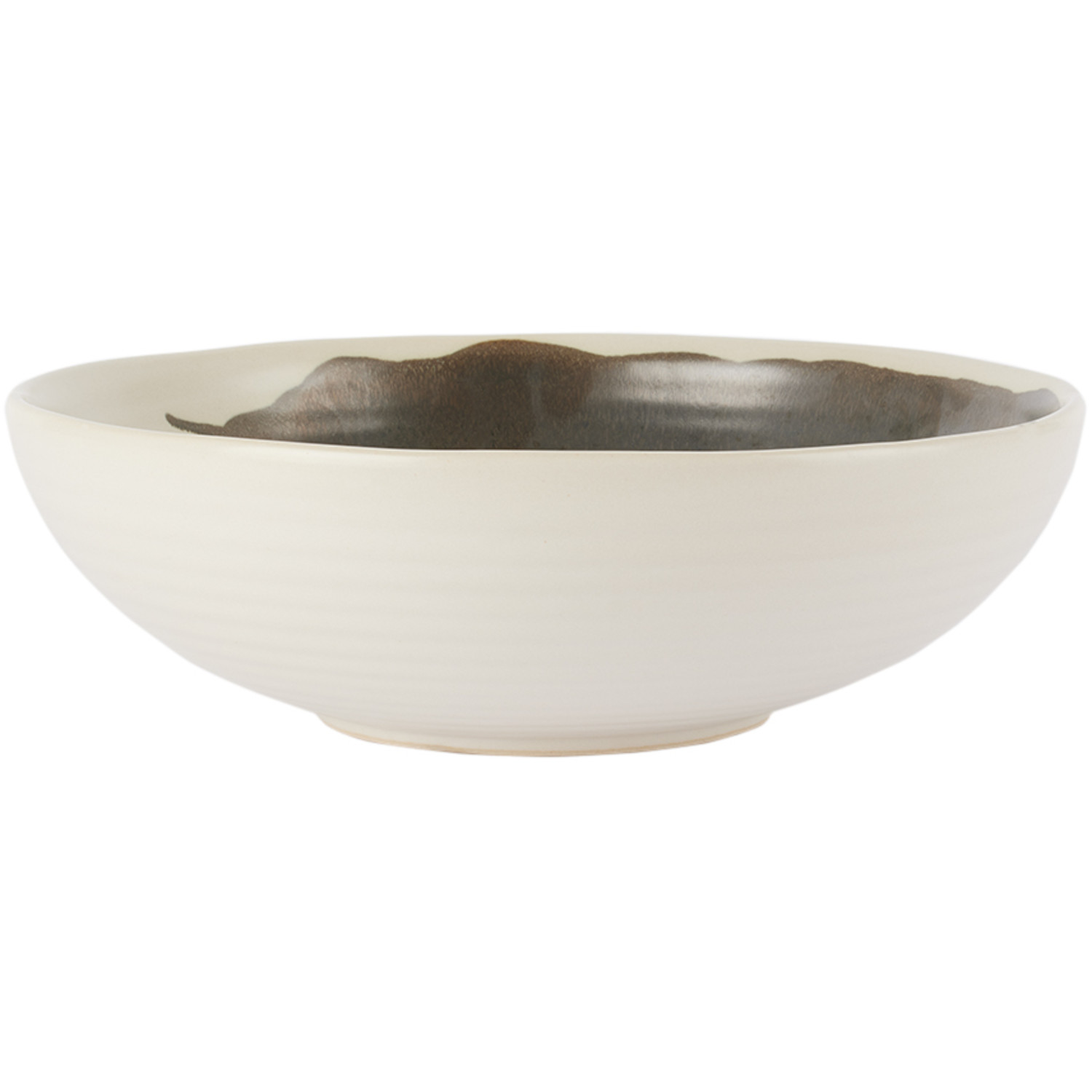 Ferm Living Off-white & Black Large Omhu Bowl 