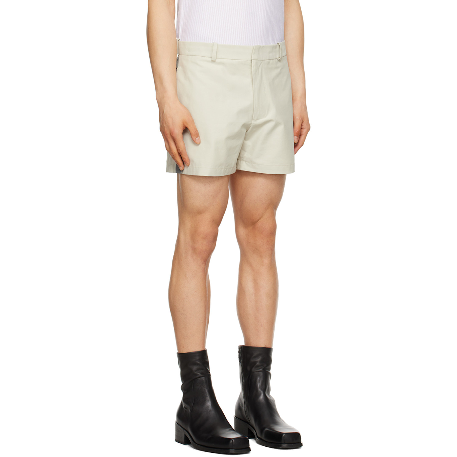  Steven Passaro Gray Zip-fly Shorts 