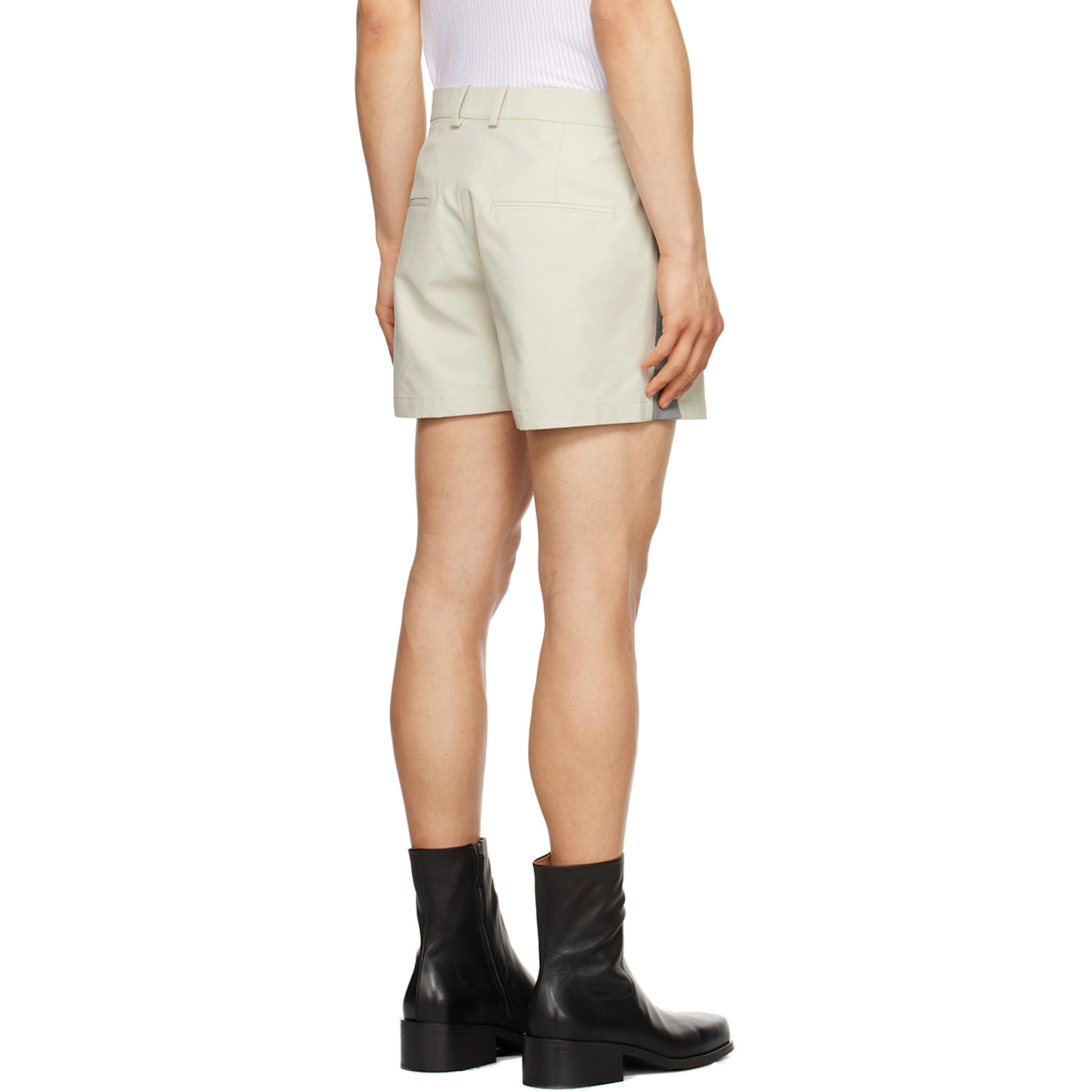 Steven Passaro Gray Zip-fly Shorts 