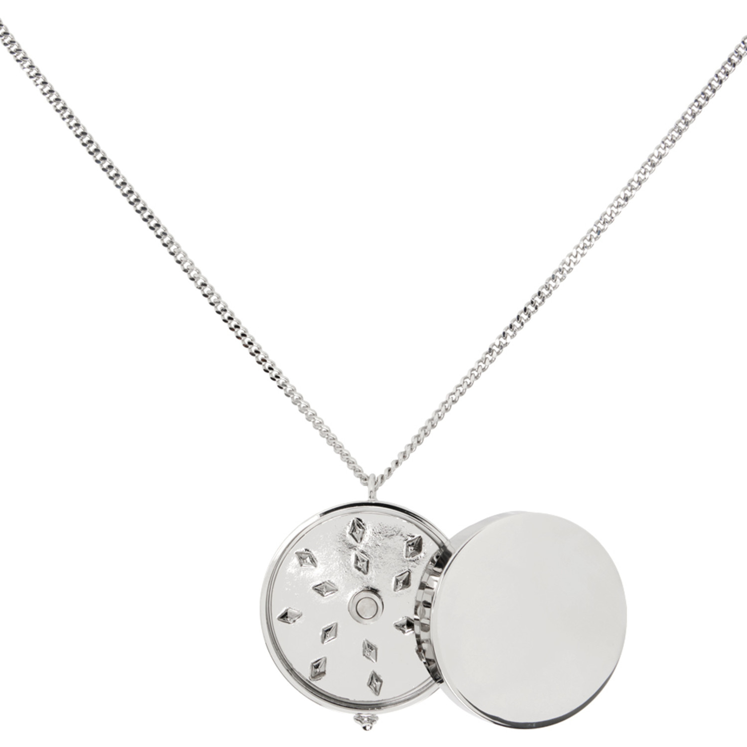 Vetements Silver Pendant Necklace 