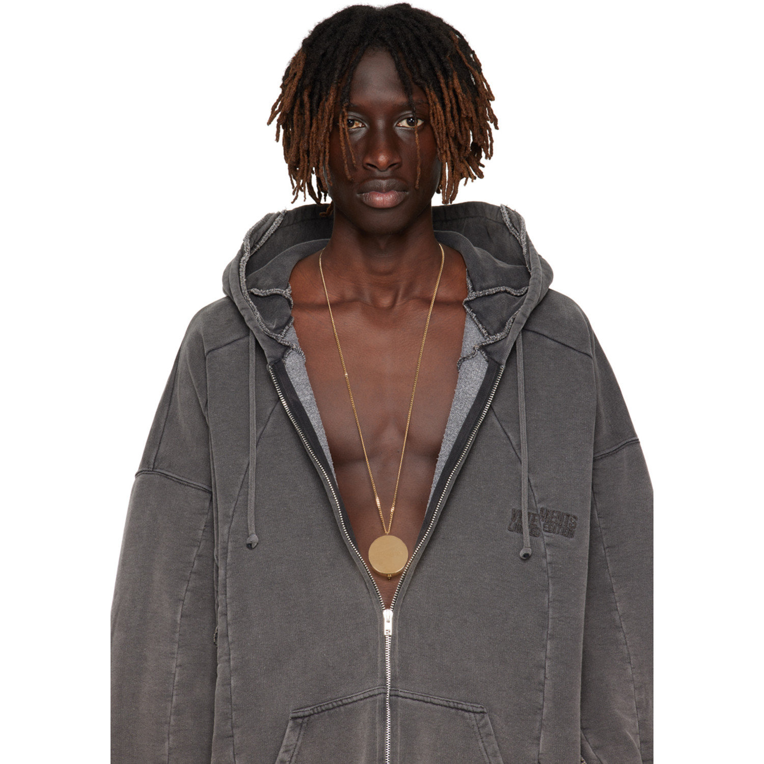  Vetements Gold Pendant Necklace 