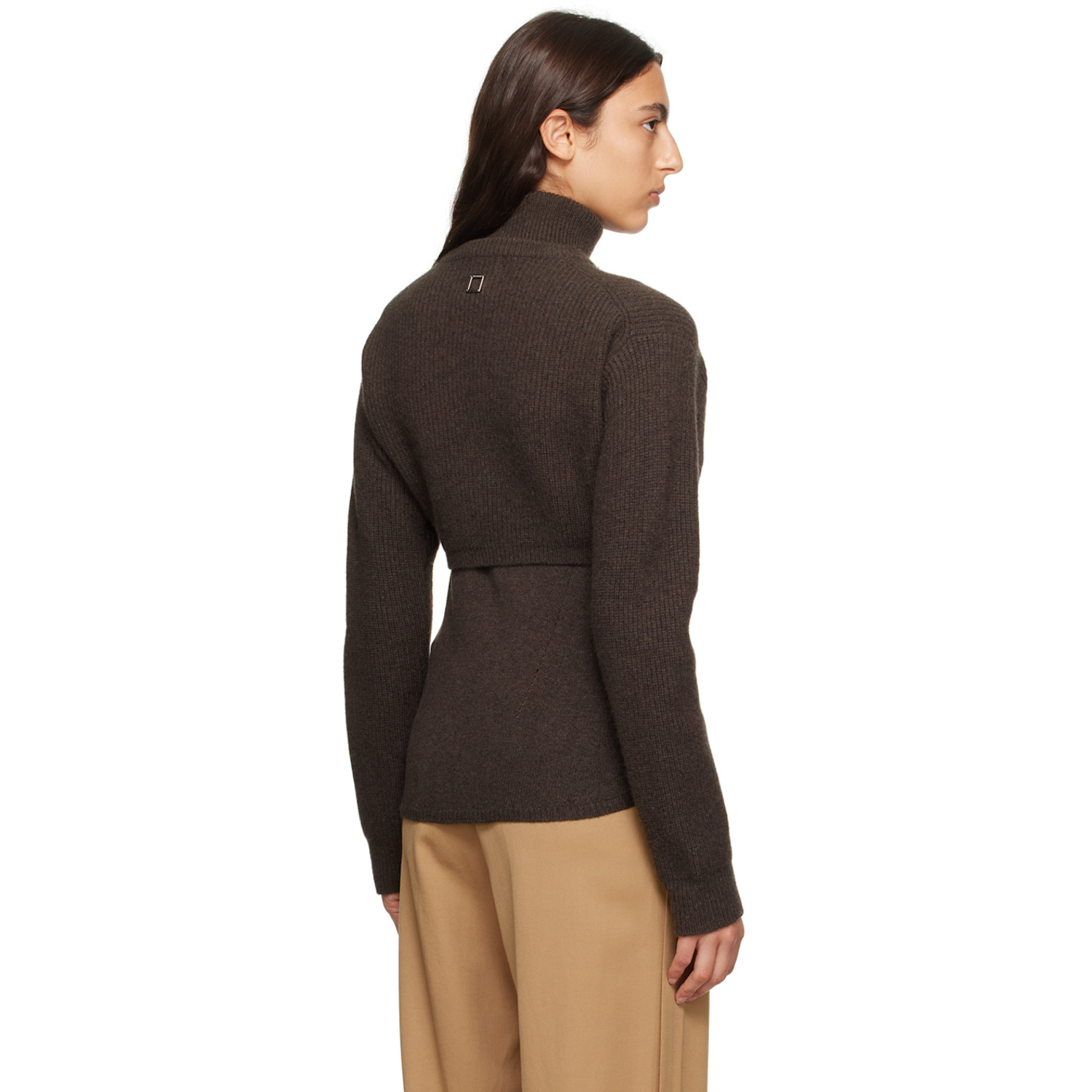  Wooyoungmi Gray Layered Turtleneck 