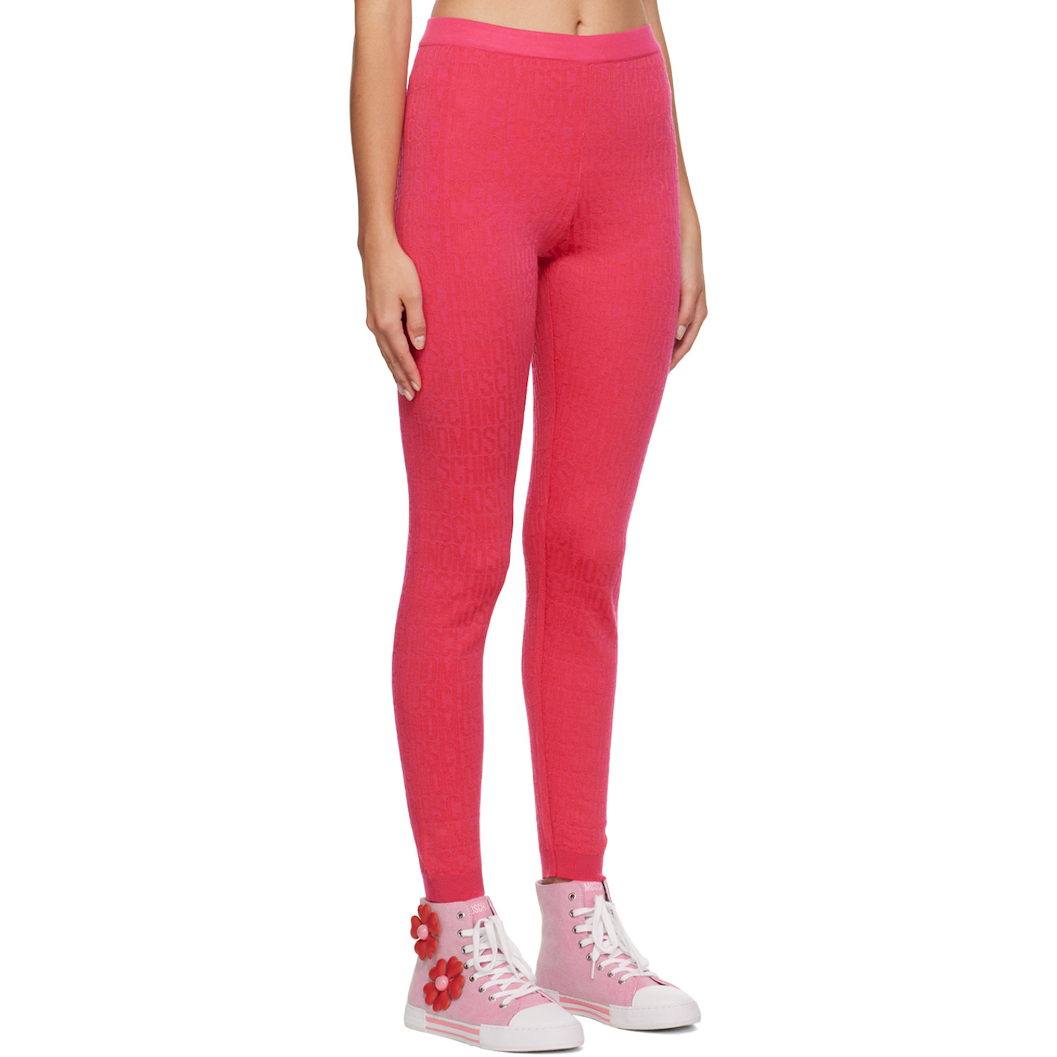  Moschino Pink All Over Leggings 