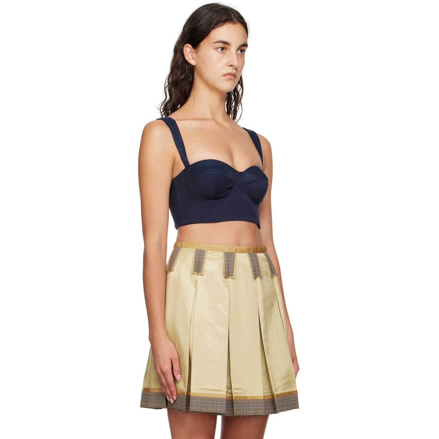  Moschino Navy Inside Out Tank Top 