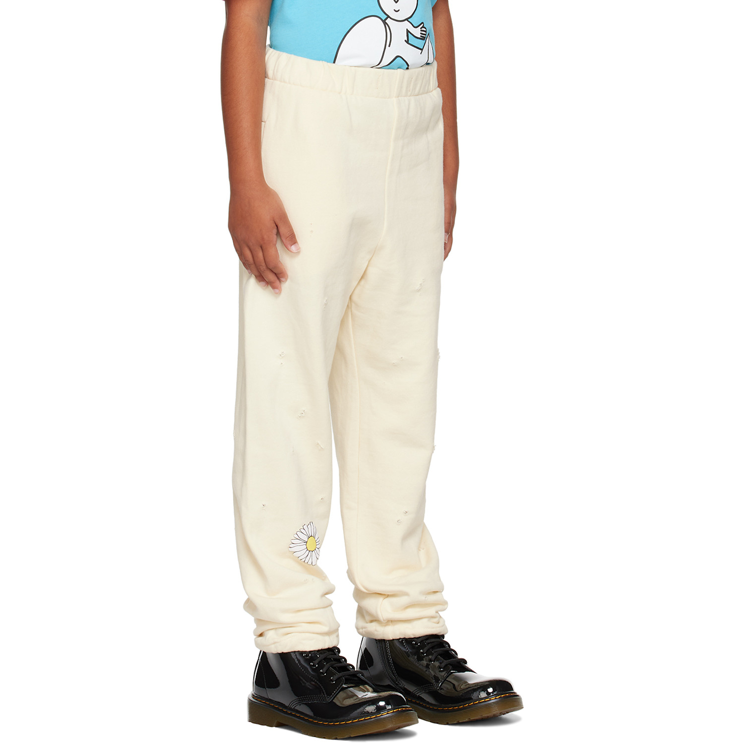  Nzkidzzz Kids Beige Distressed Sweatpants 